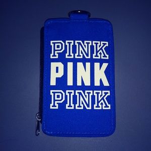 PINK Victoria Secret Blue wallet, card holder